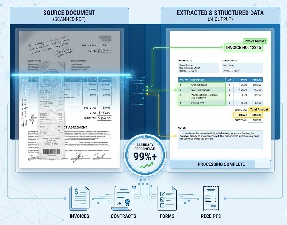 Text Extraction & OCR Feature